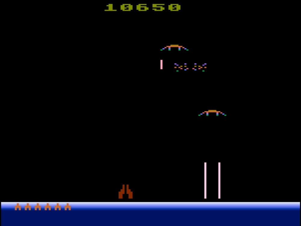 Gameplay of Demon Attack for Atari 8 Bit